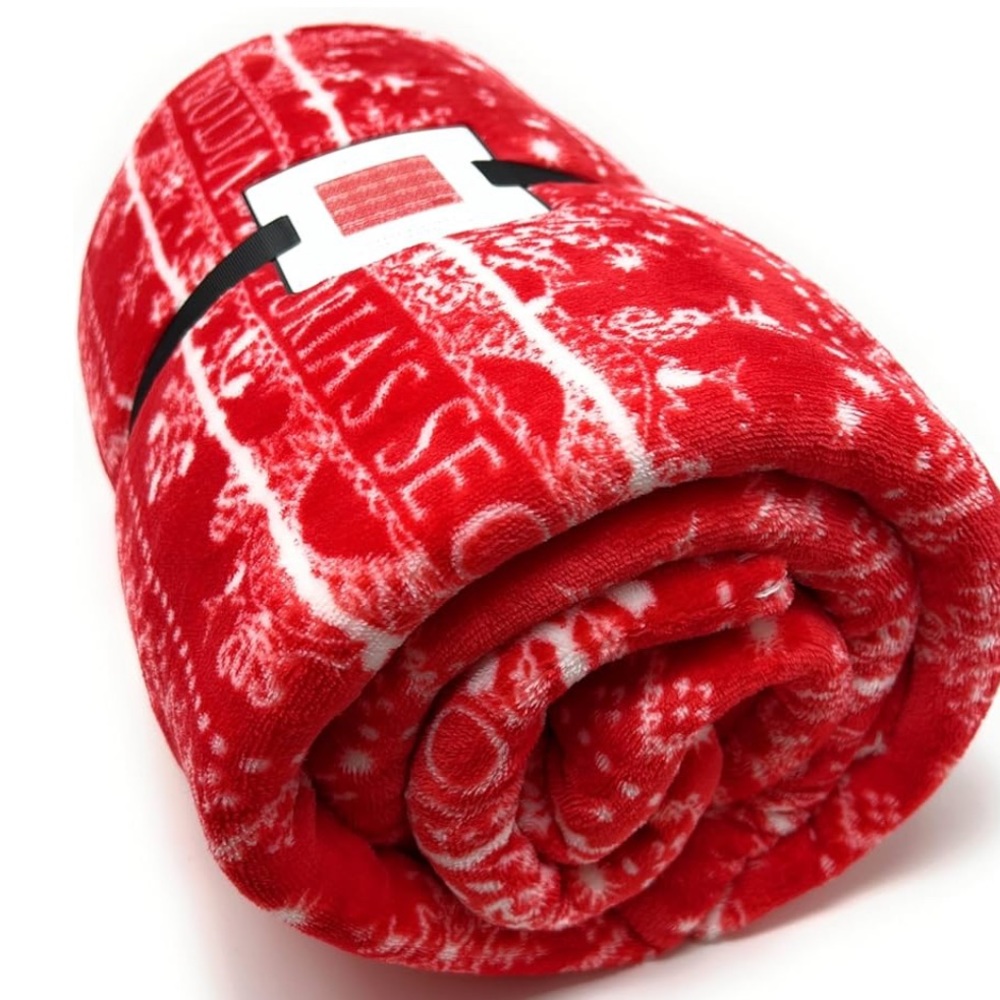 Victoria secret Sherpa blanket Christmas red